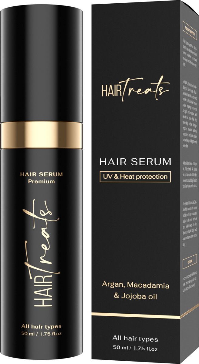 Premium Haarserum - Heat protection - Argan, Macadamia & Jojoba - Beschadigd haar - Haar olie vrouwen - Droog haar - Haar serum - Haarolie -