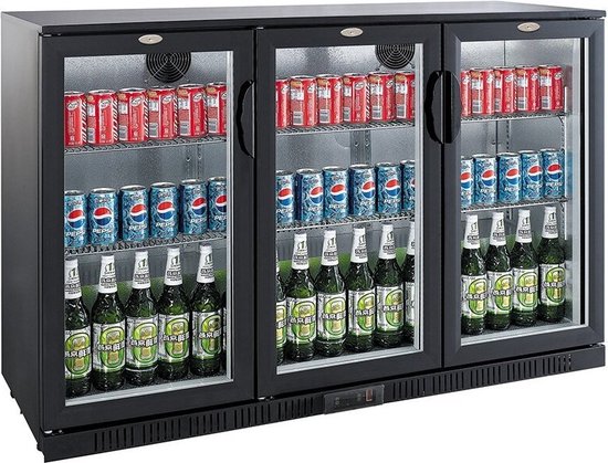 Barkoeler Zwart 3 Deuren - Combisteel 7527.0015 - Horeca & Professioneel