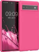 kwmobile telefoonhoesje geschikt voor Google Pixel 6a - Hoesje voor smartphone - Back cover in neon roze