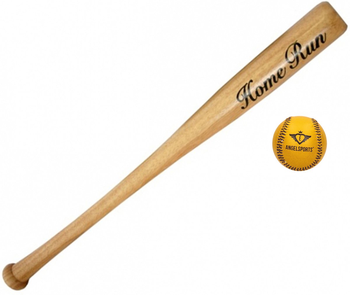 Honkbalspeler Die Een Bal Slaat Met Een Houten Knuppel Stock Afbeelding