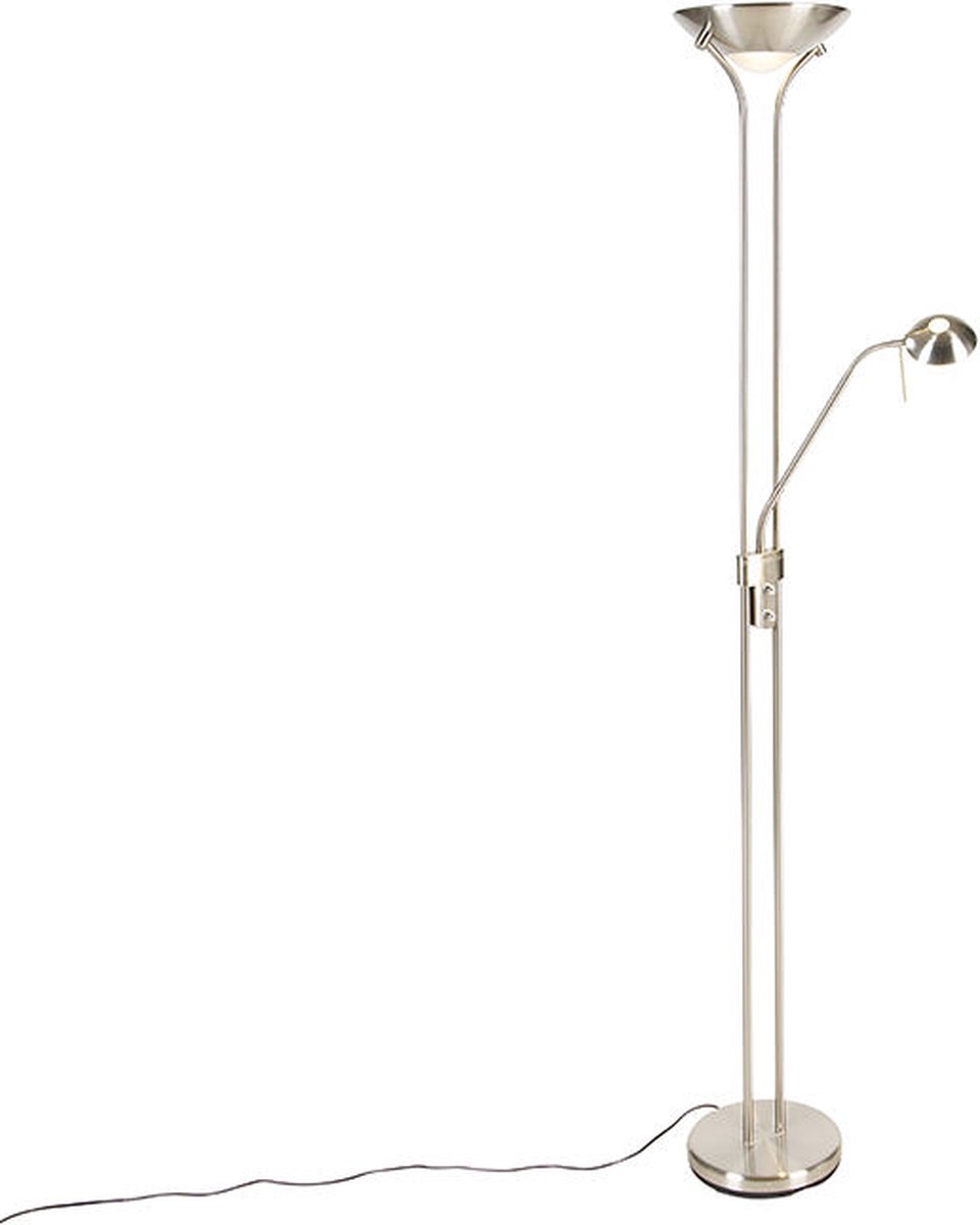 Moderne stalen vloerlamp verstelbare knikarm Mexlite Karl