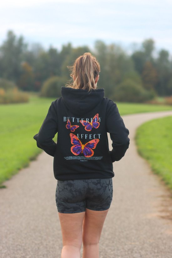 Sweat à capuche homme - Effet Butterfly - Wurban Wear | Streetwear | Premium | Pull homme | Sweat | Noir