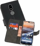 Nokia 3.2 Hoesje Met Pasjeshouder Bookcase Zwart