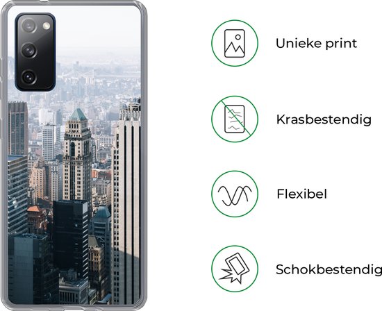 Coque Samsung Galaxy S20 FE - New York - Skyline - Brume - Siliconen