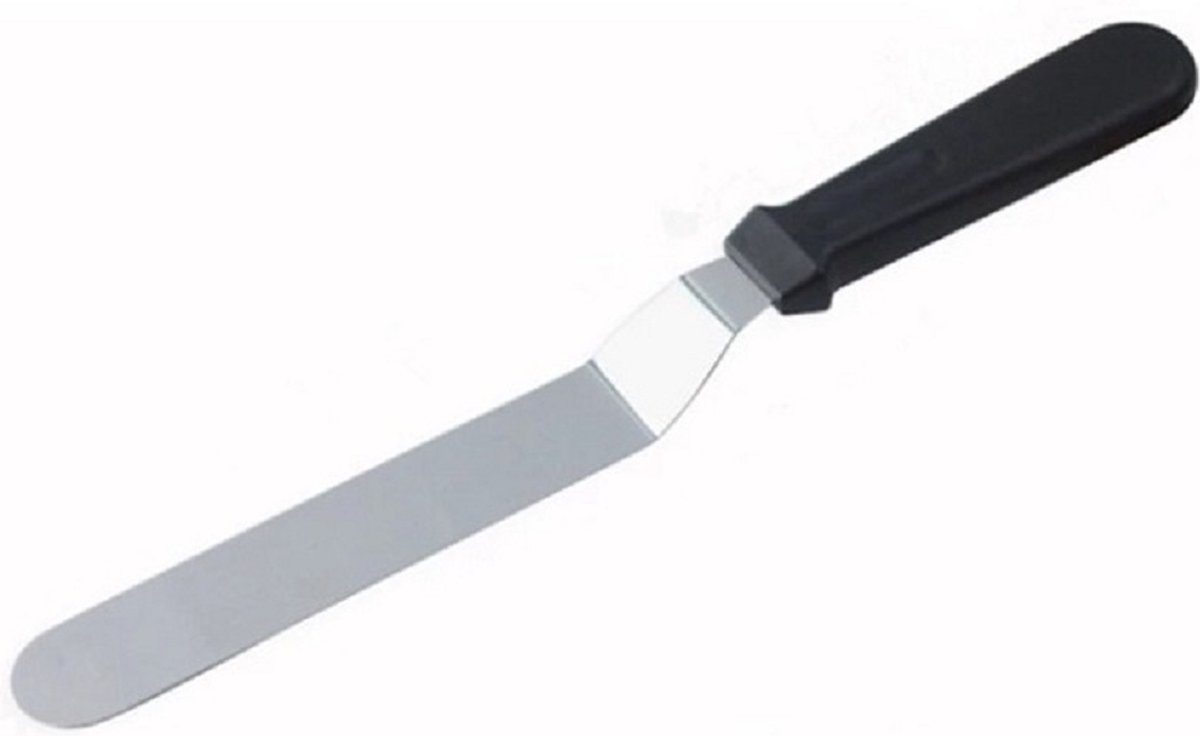 Finnacle - Paletmes - Glaceermes - Zwart - Middel - 27 CM - Gehoekte Spatel