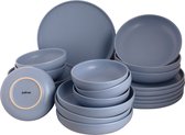 Palmer Service de vaisselle Sandy Loam Stoneware 6 personnes 24 pièces Blauw