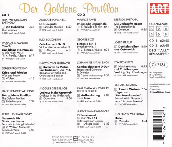 Der Goldene Pavillon Diverse artiesten spelen werken van beroemde