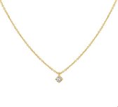 The Jewelry Collection Ketting Diamant 0.10ct H Si 41 - 43 - 45 cm - Goud