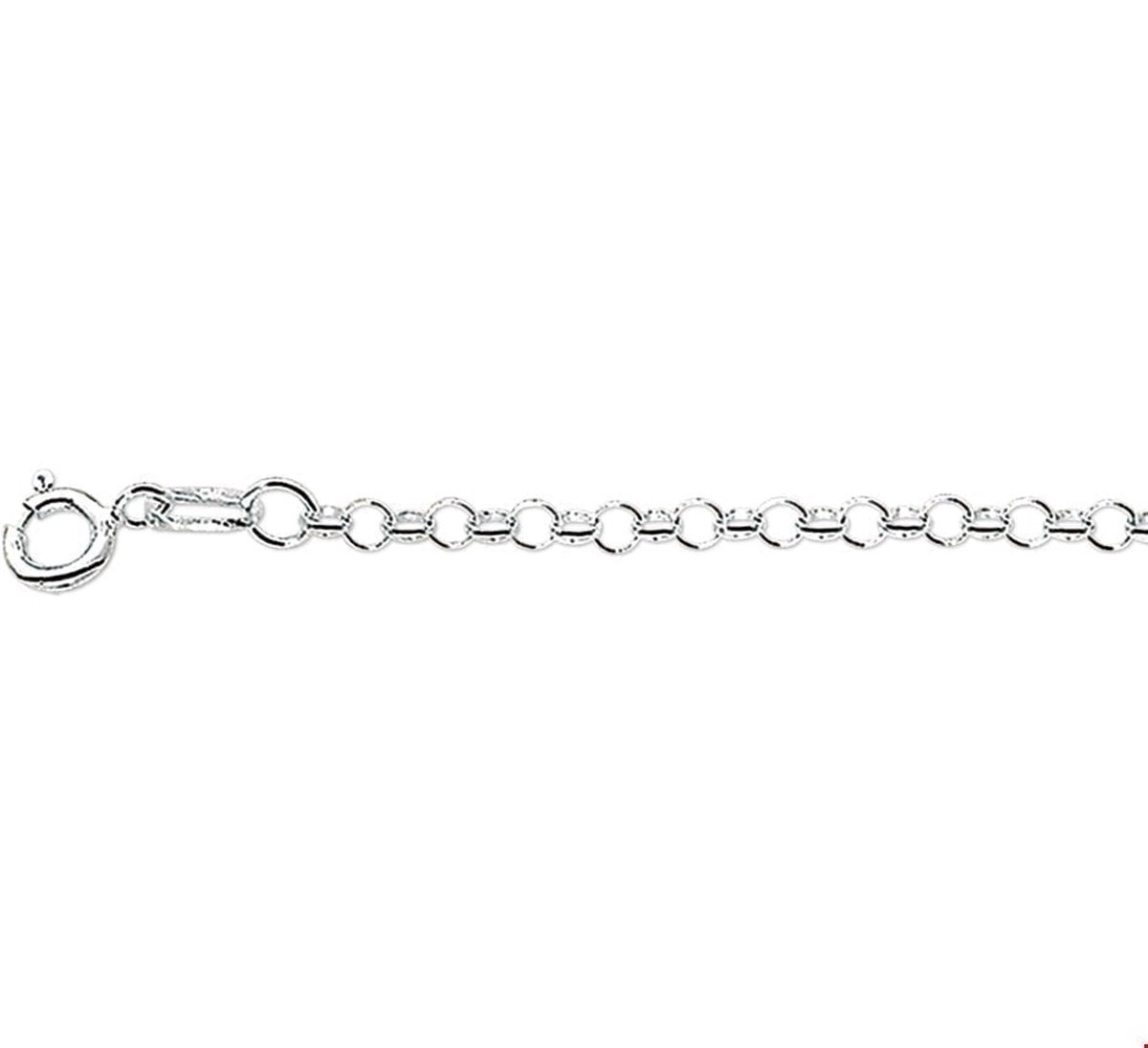 Zilveren Collier jasseron 2 1015654 60 cm