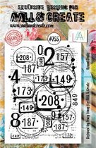 Aall & Create clearstamp A6 - Round digits