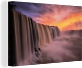 Iguazu Waterfall Canvas 60x40 cm - Tirage photo sur toile (Décoration murale salon / chambre)