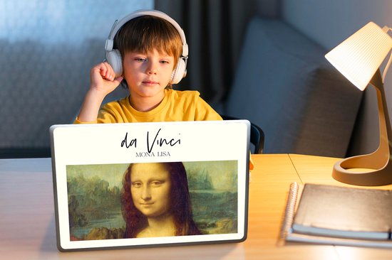 Sticker pour ordinateur portable - 13,3 pouces - Mona Lisa - Da Vinci - Art - 31x22,5 cm - Autocollants pour ordinateur portable - Skin pour ordinateur portable - Housse