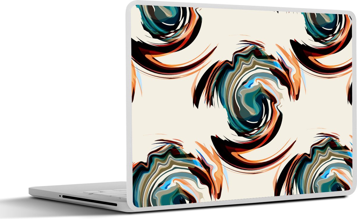 Laptop sticker - 10.1 inch - Patronen - Abstract - Verf - 25x18cm - Laptopstickers - Laptop skin - Cover