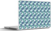 Laptop sticker - 15.6 inch - Patronen - Kubus - 3D - 36x27,5cm - Laptopstickers - Laptop skin - Cover