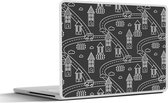 Laptop sticker - 15.6 inch - Patronen - Huis - Auto - 36x27,5cm - Laptopstickers - Laptop skin - Cover