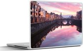 Laptop sticker - 11.6 inch - Zonsopkomst in Dublin - 30x21cm - Laptopstickers - Laptop skin - Cover