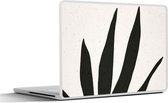 Laptop sticker - 13.3 inch - Blad - Plant - Minimalisme - 31x22,5cm - Laptopstickers - Laptop skin - Cover