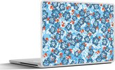 Laptop sticker - 14 inch - Hawaii - Bloemen - Patronen - Hibiscus - Zomer - 32x5x23x5cm - Laptopstickers - Laptop skin - Cover