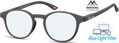 Montana Eyewear BLF52 leesbril - beeldschermbril +3.50 Zwart - Rond