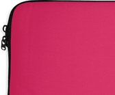 Laptophoes 14 inch - Karmijn - Kleuren - Palet - Roze - Laptop sleeve - Binnenmaat 34x23,5 cm - Zwarte achterkant - Back to school spullen - Schoolspullen jongens en meisjes middelbare school - Macbook air hoes - Chromebook sleeve