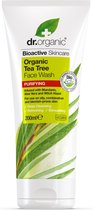 6x Dr. Organic Tea Tree Face Wash 200 ml