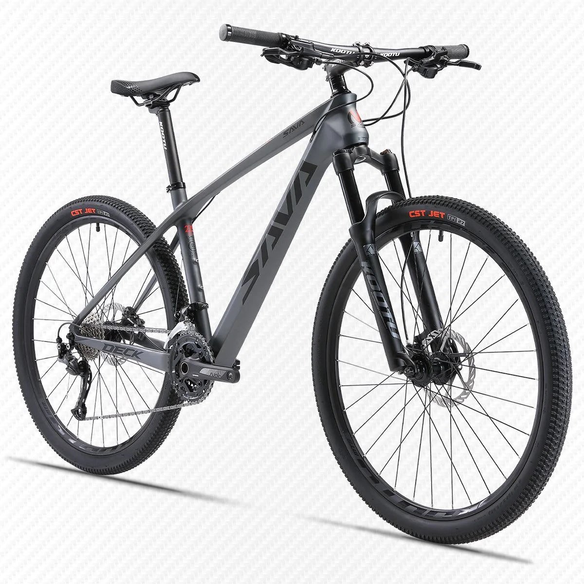 Sava MTB Carbon Mountainbike SHIMANO ALTUS M2000 DECK2.0 Zwart Grijs 29 19