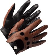 Driving Gloves Heren - Exclusieve Leren auto handschoenen - Race Handschoenen - Camel - Soepel Lamsleer - Touchscreen compatible handschoenen - model GT