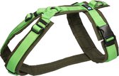 AnnyX - FUN - Harnais de suivi - Vert/vert olive - Taille M - Tour de poitrine 62-74 cm - Poids du chien 18-30 kg - My K9