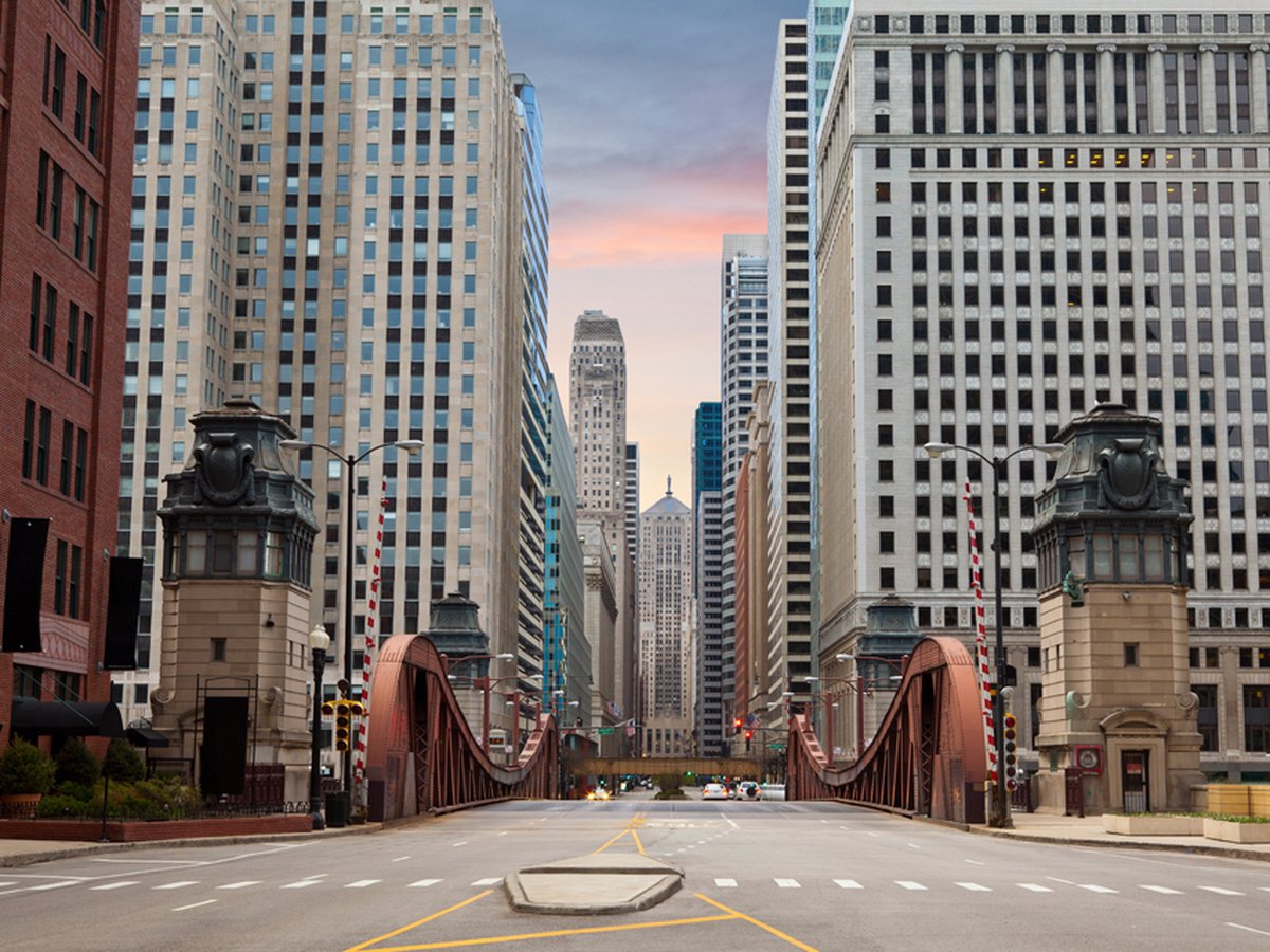 Fotobehang - Chicago street.