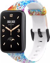 Siliconen Smartwatch bandje - Geschikt voor Painted Xiaomi Smart Band 7 Pro bandje - Strap-it Horlogeband / Polsband / Armband
