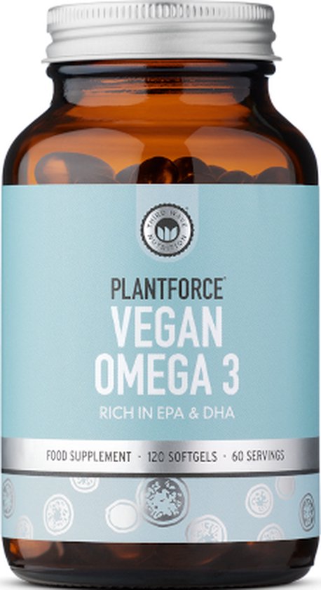 Plantforce® Omega 3 (Vegan EPA & DHA) 120 softgels - Hoge dosering