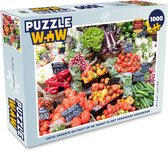 Puzzel Markt - Fruitkisten - Groente - Legpuzzel - Puzzel 1000 stukjes volwassenen