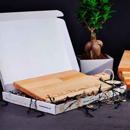 Skyline Serveerplank Rond Terschelling - Hapjesplank - Serveerplank - Tapas - Hapjes - Serveren - 29cm - Hapjesplank - Serveerplank - Tapas - Hapjes - Serveren - WoodWideCities
