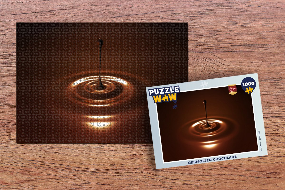 Puzzel Gesmolten chocolade - Legpuzzel - Puzzel 1000 stukjes volwassenen