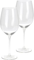 Excellent Houseware Wijnglazen - 16 stuks - glas - transparant - 540 ml