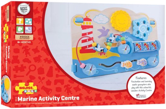 Bigjigs Houten Activiteitenpaneel - Oceaan van Bigjigs — afbeelding 2