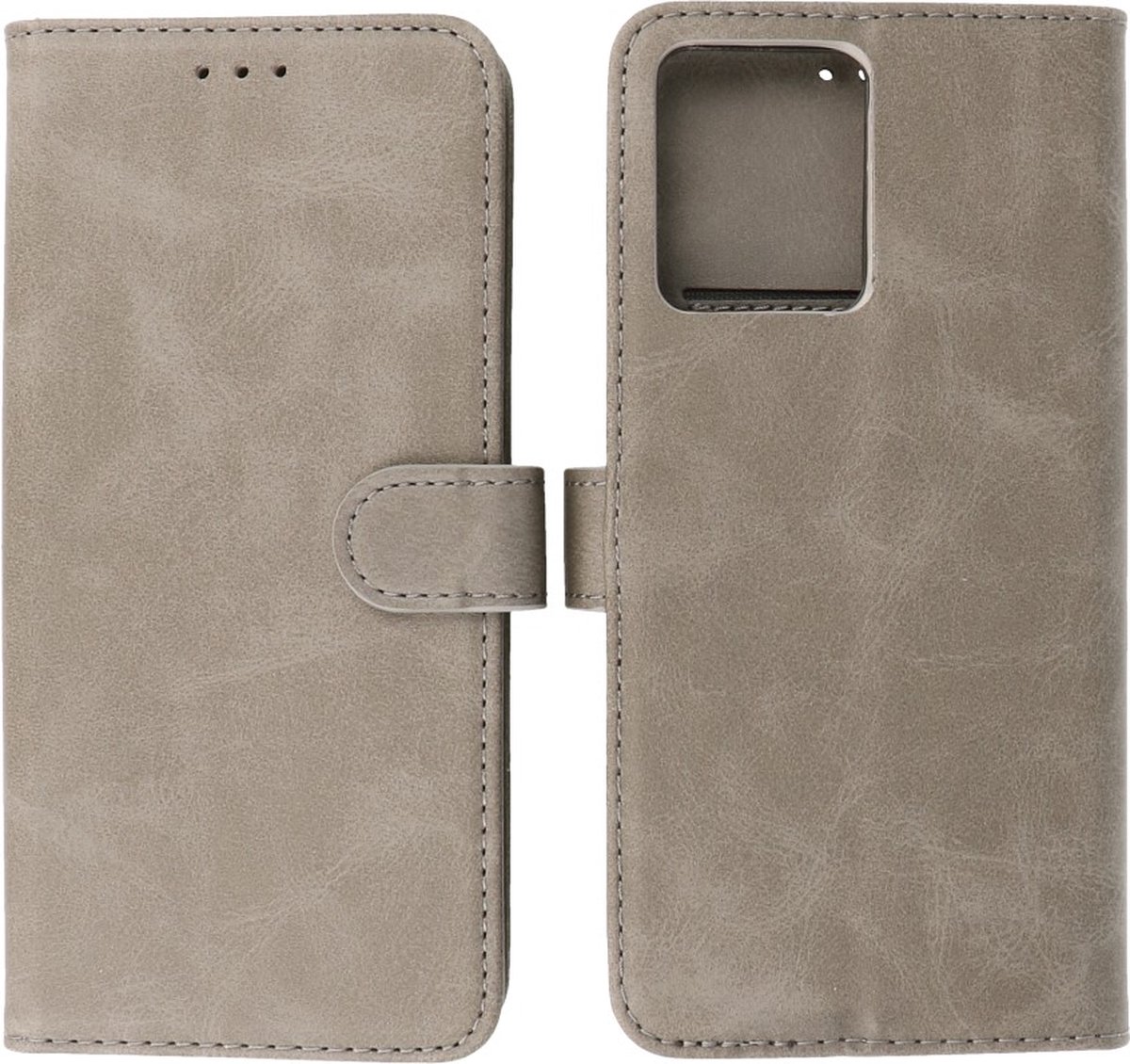 Oppo Reno 7 4G Hoesje Book Case Portemonnee Telefoonhoesje - Grijs