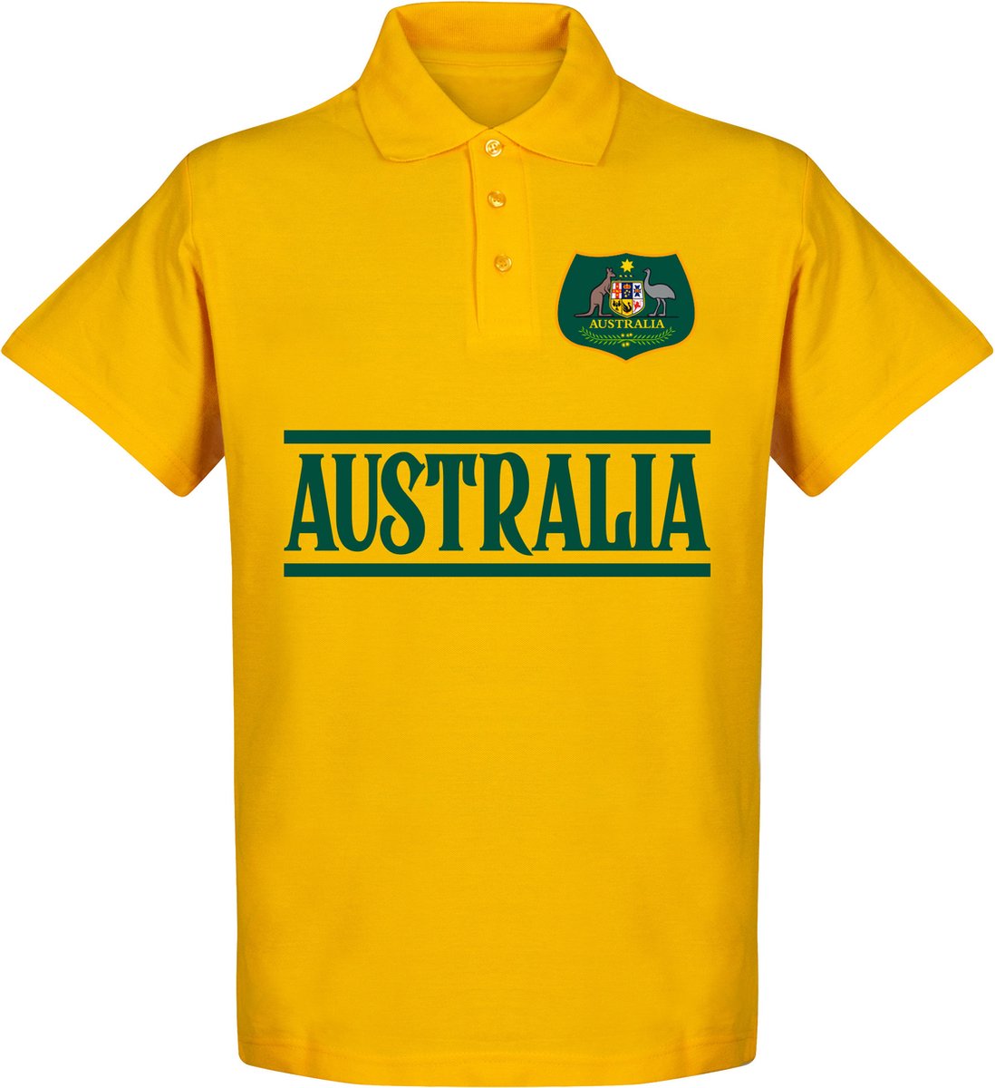 Australië Team Polo Shirt - Geel - M