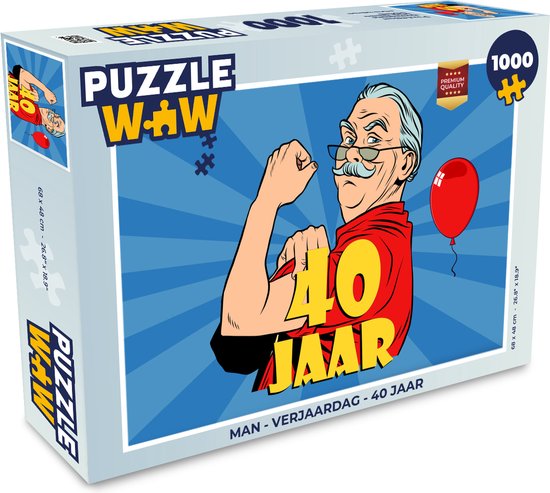Puzzel Man - Verjaardag - 40 jaar - Legpuzzel - Puzzel 1000 stukjes  volwassenen | bol.com