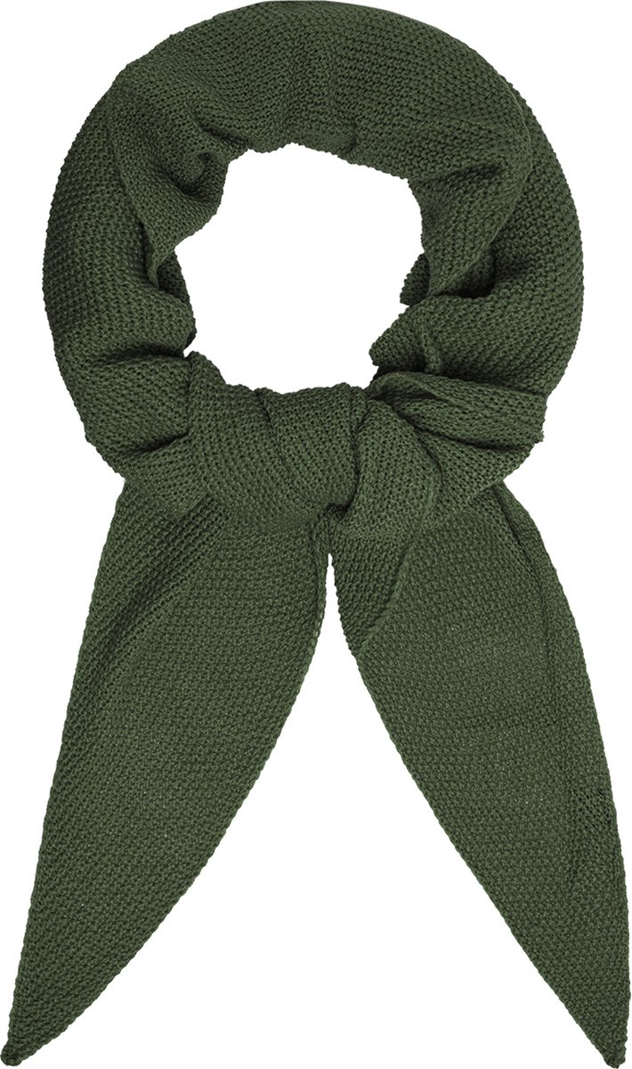 Sjaal Wrap Around - Groen - Gebreide driehoekssjaal - 180 x 75 cm
