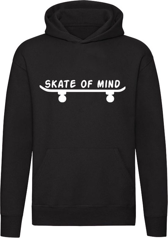 Foto: Skate of mind skateboard sport halfpipe unisex trui hoodie sweater capuchon zwart