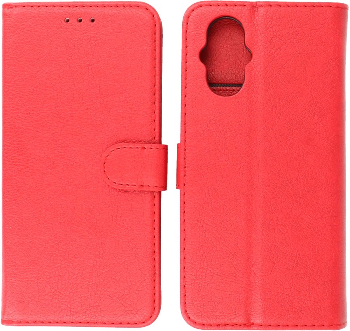 Oppo Reno 8 Lite Hoesje Book Case Portemonnee Telefoonhoesje - Rood