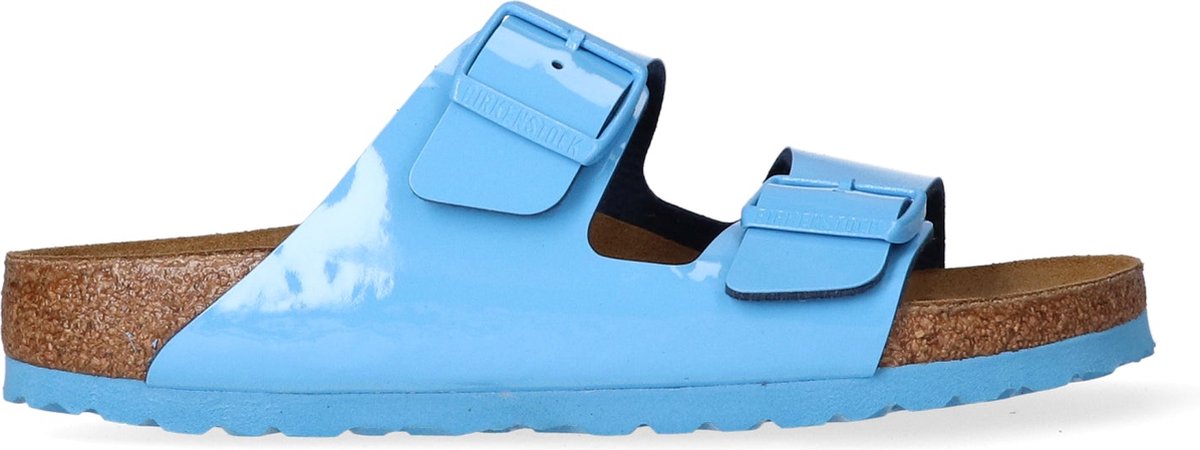 Birkenstock Arizona Dames Slippers Sky Patent Narrow-fit Imitatieleer 1024105 Blauw