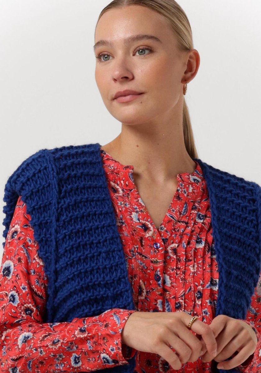 Notre-V Knit Gilet Blazers Dames - Kobalt - Maat ONESIZE