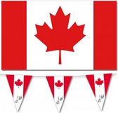 Bellatio decorations - Vlaggen versiering - Canada - Vlag 90 x 150 cm en 2x vlaggenlijn 3.5m