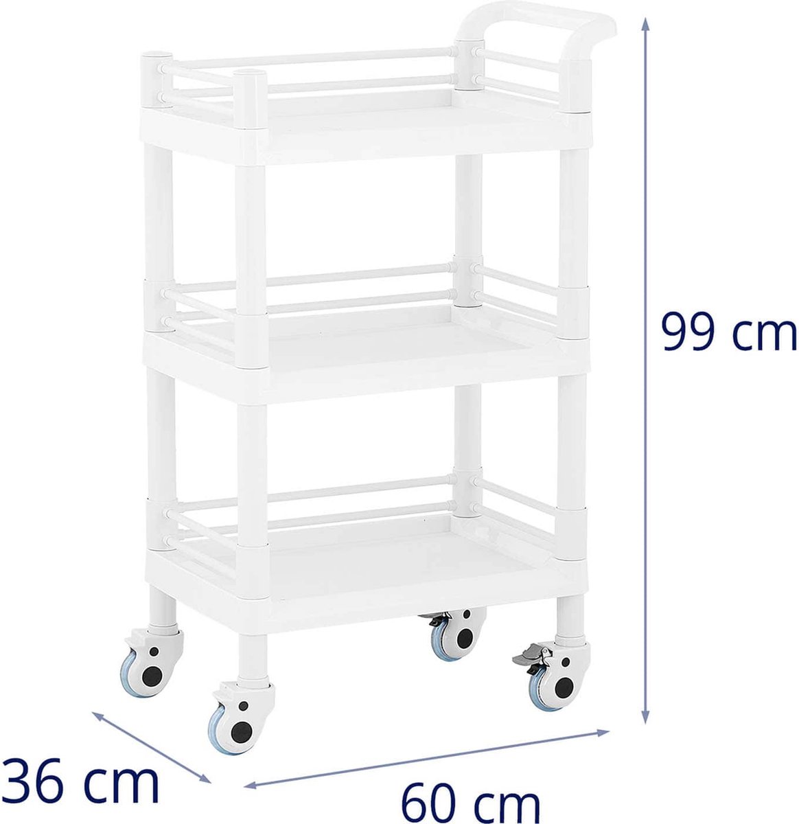 WENKO Telescopic shower corner compact white - with 4 shelves, aluminium, 26 x 78-275 x 19.5 cm, white