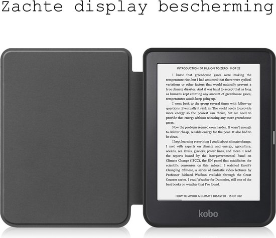 Hoes Geschikt voor Kobo Clara 2E Hoesje Bookcase Cover Hoes - Hoesje Geschikt voor Kobo Clara 2E Hoes Cover Case - Donkergroen van XTREMEXECUTION — afbeelding 5