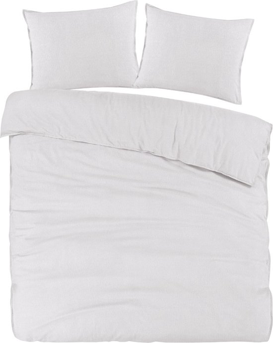 Day Dream Uni Flannel - dekbedovertrek - lits jumeaux - 240x200/220 - blanc