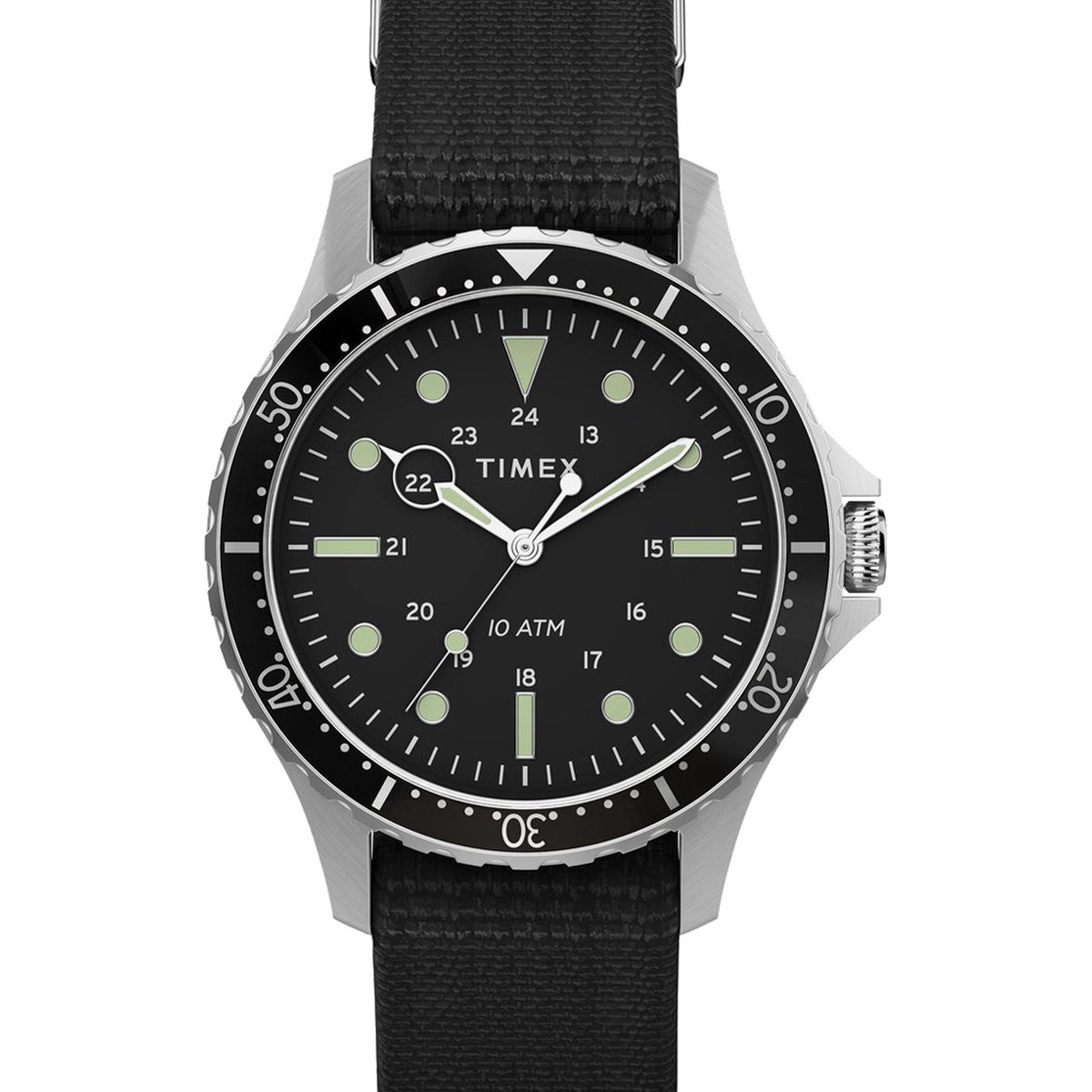 Timex Navi TW2T75600 Horloge - Textiel - Zwart - Ø 41 mm