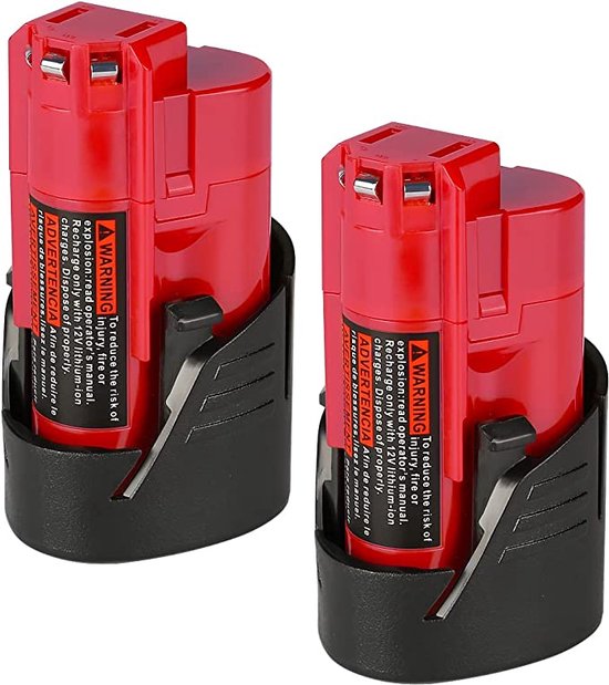 Batterie pour outils Power 2 pièces V 0 Li-ion batterie de remplacement  pour Milwaukee
